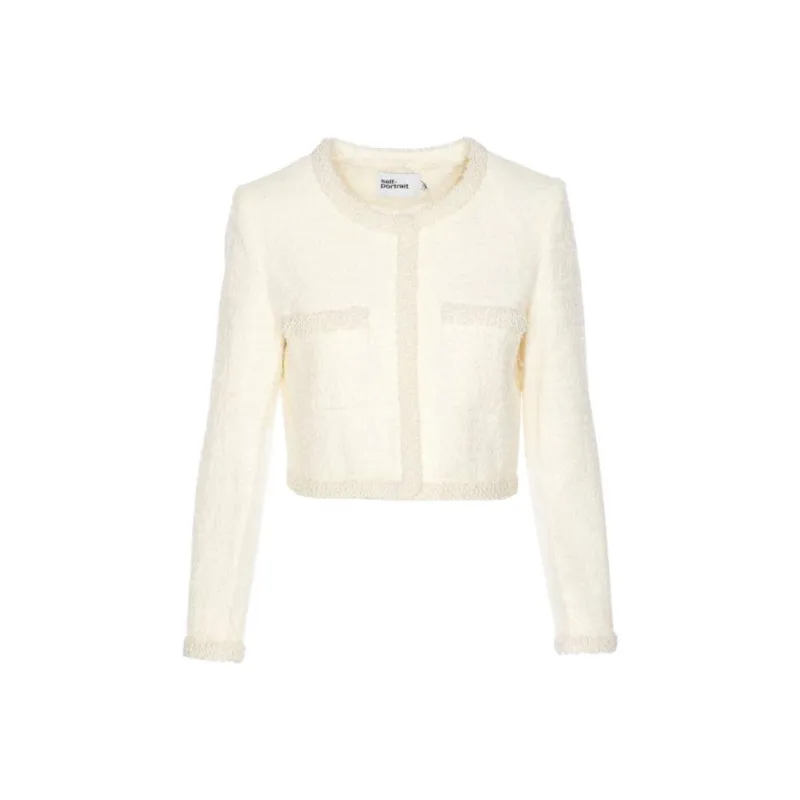 Self portrait Jackets & Coats Women's Cream-0