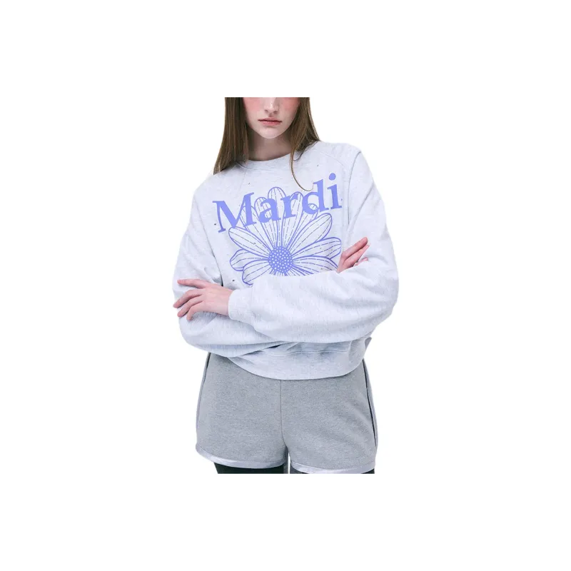 MARDI MERCREDI Sweatshirts Women's Gray/Purple-0
