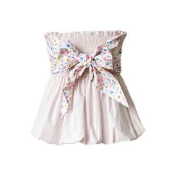GLEE DIARY Strapless Top Women's Pink