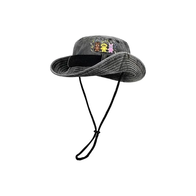 VIVIWELL Denim Bucket Hats Unisex-5