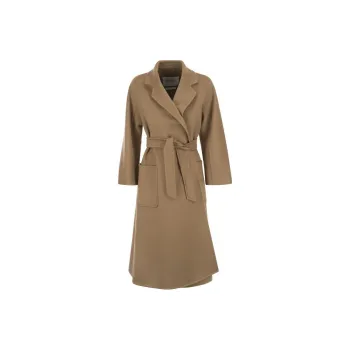 MaxMara Belted Long Sleeved Coat