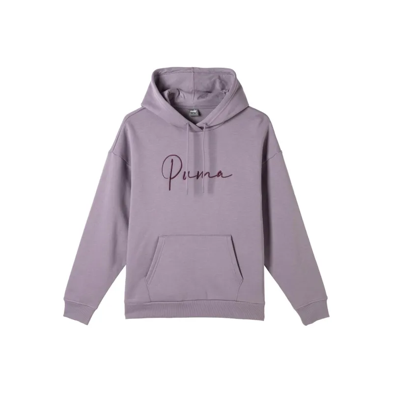 PUMA TONALSCRIPTHOODIE Sweatshirt Women's Light Purple-0