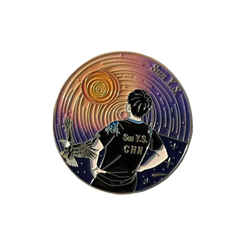 FEIERDUN Table Tennis Souvenirs Badges Unisex-16