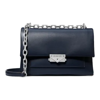 MICHAEL KORS Cece PU Shoulder Bag Medium Size Women's Marine Blue