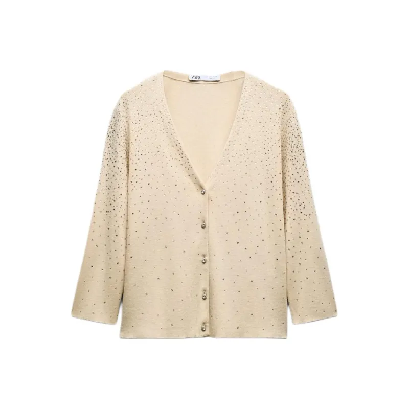 ZARA Knitwear Women's Beige-0