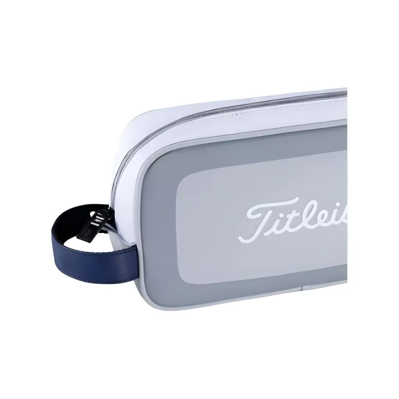 TITLEIST Polyurethane Storage Bag Men's Gray White-1