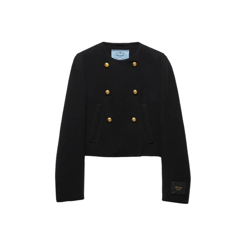 PRADA Double breasted Twill Jacket-0