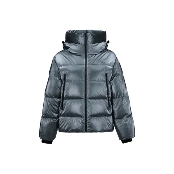 Skechers Mountain And Wild Outdoor Series FW24 Down Jacket Women's Asphalt Gray