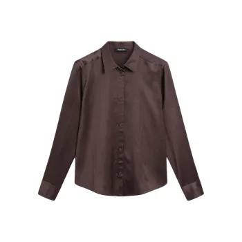 Massimo Dutti Shirt Women's Umber Red