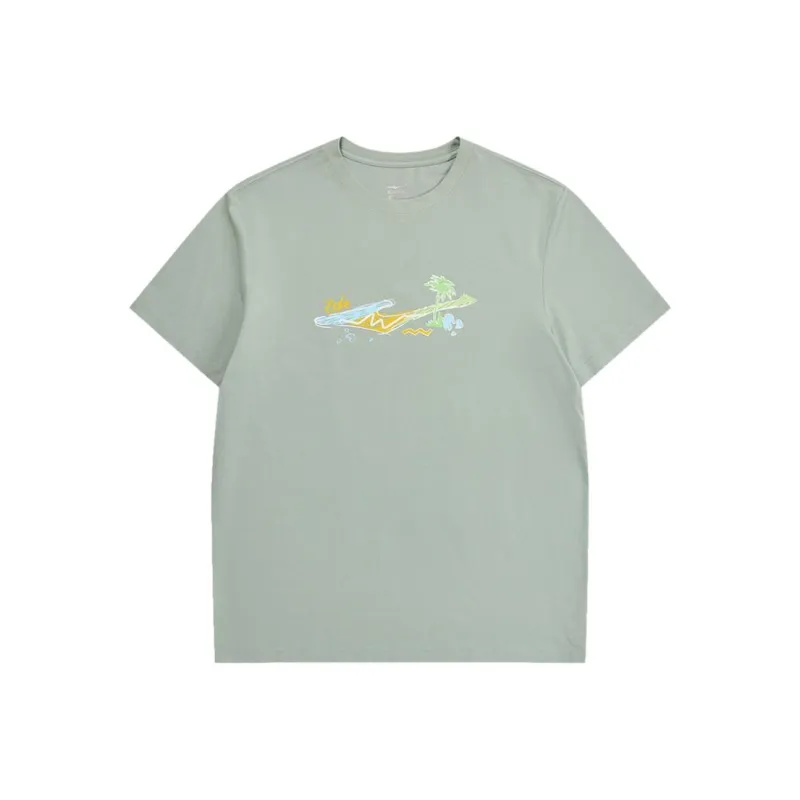 Erke Life Collection T Shirt Men's River Trekking Green-0