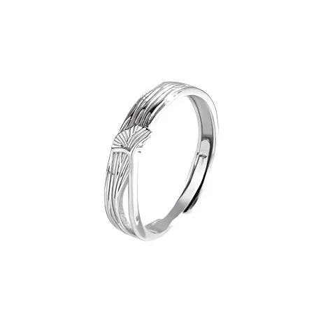 Old Qingyun Silver Building S990 Silver Rings Unisex-7