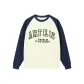 Beige Apricot & Marine Blue[Crew Neck]