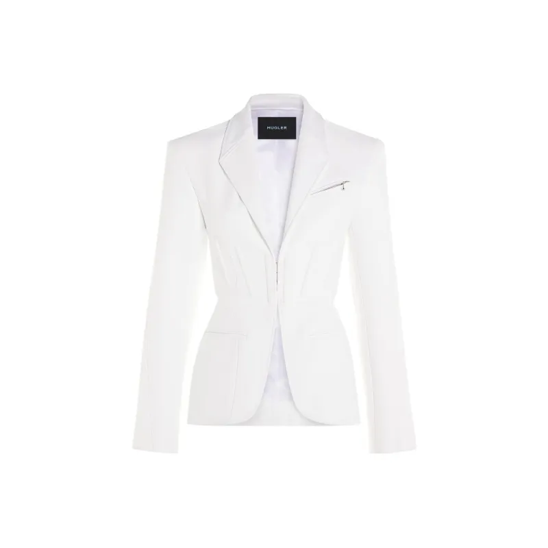 Mugler Fitted Corset Blazer-0