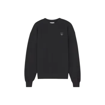 Maison Kitsune Bold Fox Head Patch Crewneck Sweatshirt