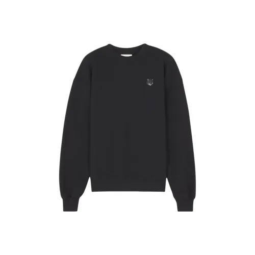 Maison Kitsune Bold Fox Head Patch Crewneck Sweatshirt
