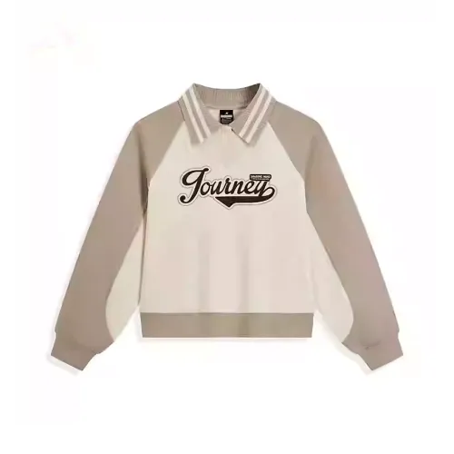 XTEP Sports Life Collection Sweatshirt Women's Mountain Moon White/Foam Color