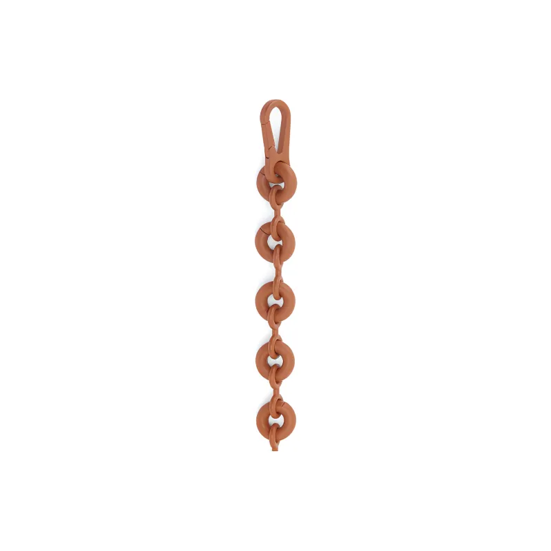 LOEWE Painted Brass Chain Strap Bag Women's Walnut-1