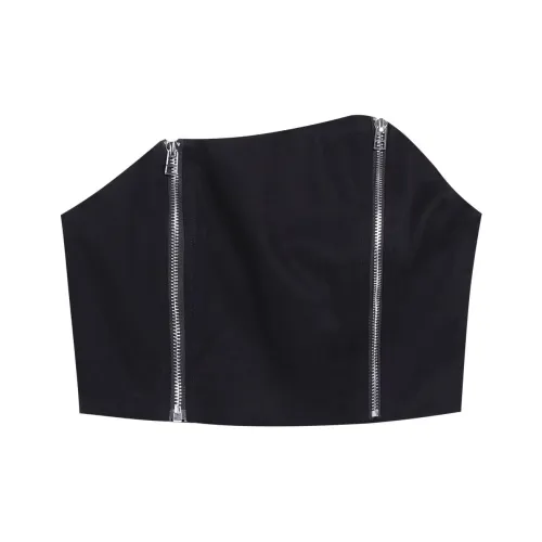 YJ1NGZYZJ Strapless Top Women's Black