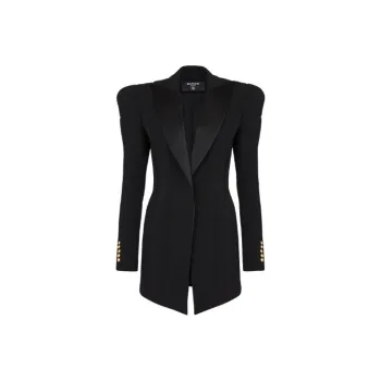 BALMAIN Structured shoulder Wool Blazer