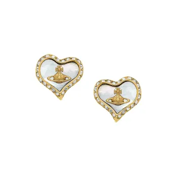 Vivienne Westwood Brass Stud Earrings Unisex