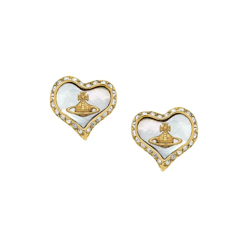 Vivienne Westwood Brass Stud Earrings Unisex-0