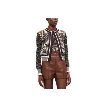 HERMES Jackets Coats Women's Brown