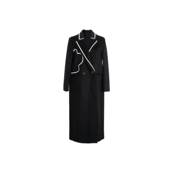 MISSSHINE Coats Women's Black