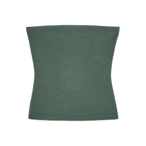 ZARA Strapless Top Women's Green