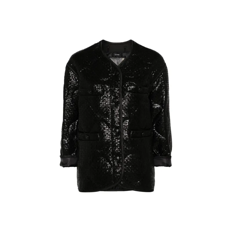 R13 Shimmer Textured Button Up Jacket-0