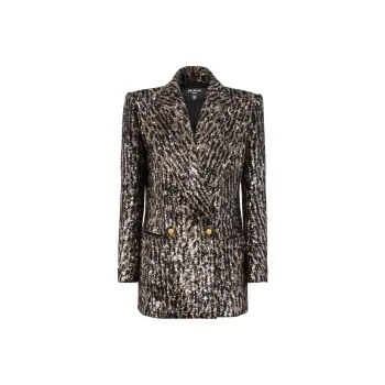 BALMAIN Sequin embellished Double breasted Jacket