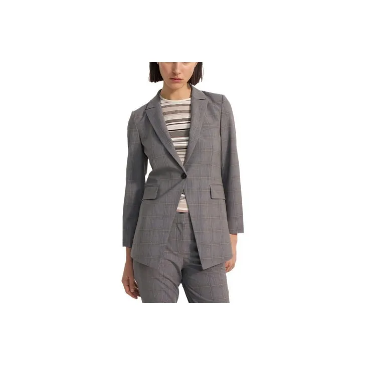 THEORY Business Suits Women's Black Plaid-0
