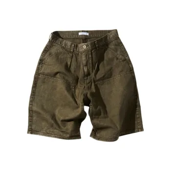 FREAK'S STORE Denim Shorts Men's Olive Green