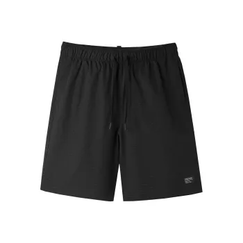 HLA Casual Shorts Men's Black Pattern 15