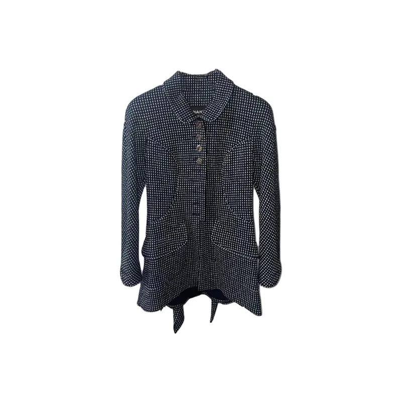 CHANEL 20 Early Spring Show Style Jackets & Coats Women's Black-0