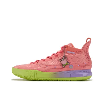 361° Joker Yokei Generation One Basketball Shoes Men Mid Top Starfish Pink, Purple Hydrangea