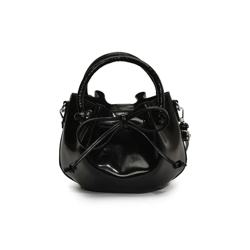 FCTOSSR PU Bucket Bag, Shoulder Bag, Crossbody Bag, Handbag Women's White/Silver/Black/Yellow/Pink-11