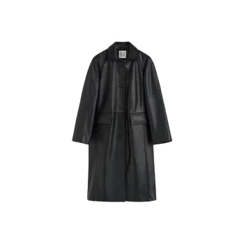 TOTEME Raglan sleeves Leather Coat
