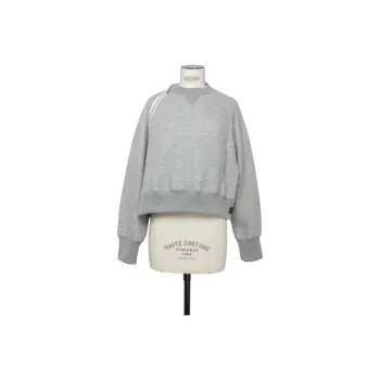 Sacai Zip Detailed Crewneck Sweatshirt