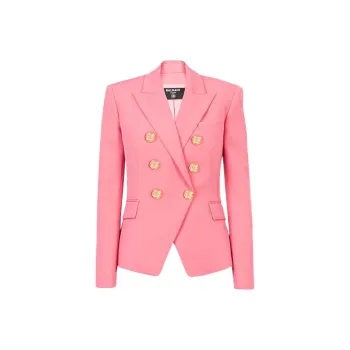 BALMAIN Business Suit Coat Women's Pink