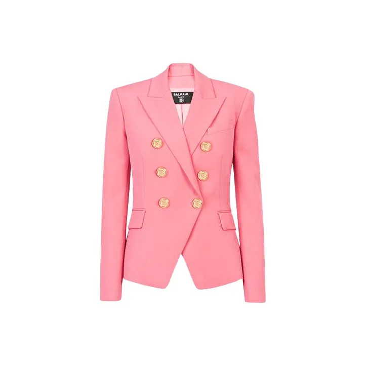 BALMAIN Business Suit Coat Women's Pink-0