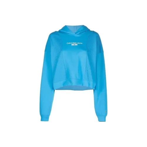 Calvin Klein Logo print Cropped Hoodie