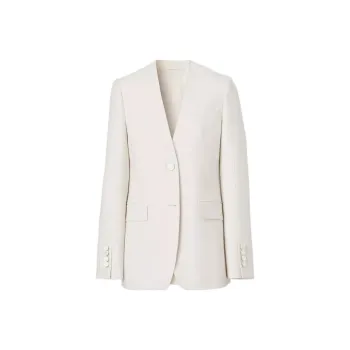 Burberry FW22 Business Suits Coats Women's White