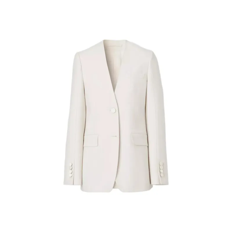Burberry FW22 Business Suits Coats Women's White-0