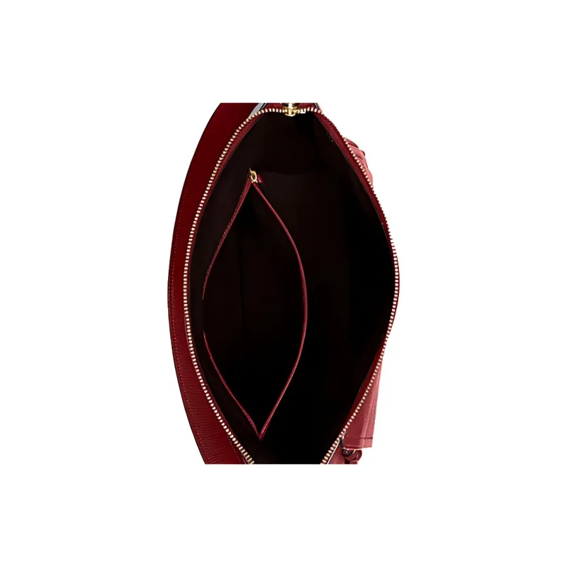 COACH Marlon Leather Handbag Women's Red-4