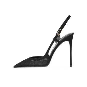 Ganxiaojie Slim Heel High Heels Women's Black