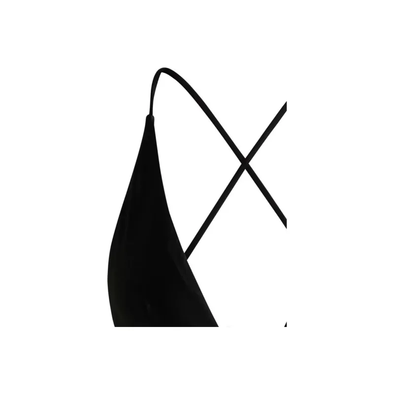 HUGO BOSS Triangle Bikini Top With Double B Monogram Bra Women's Black-1