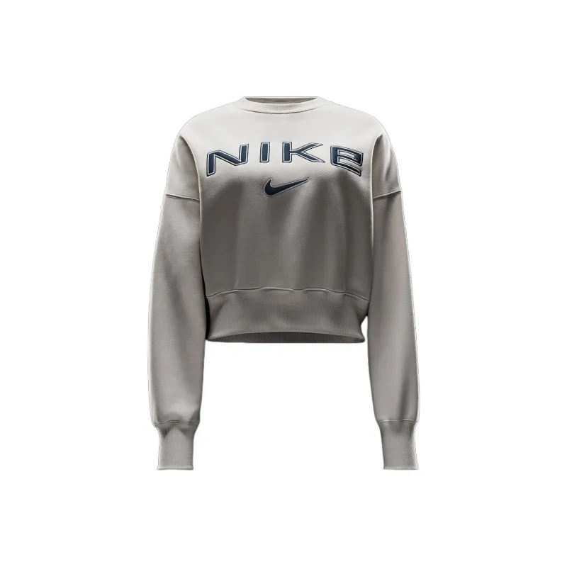 Nike Sportswear Phoenix Fleece Women's Over-Oversized Crew-Neck Logo Sweatshirt-0