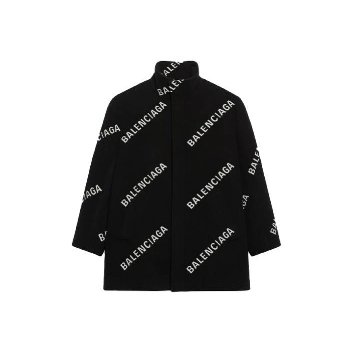 Balenciaga Coats Women's Black - POIZON
