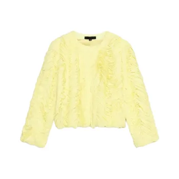 ZARA Jackets & Coats Women's Yellow
