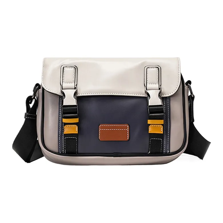 CARTELO PVC With Polyester Messenger Bag, Shoulder Bag Unisex Black-1